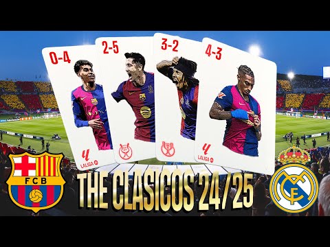🔥🔥 THE BEST of the 4 GAMES of FC BARCELONA vs REAL MADRID this SEASON 24/25 * EL CLÁSICO * 🔵🔴