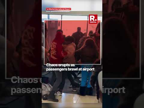 Kicks and Punches Exchanged as Fight Broke Out Between Passengers at Atlanta Airport | WATCH