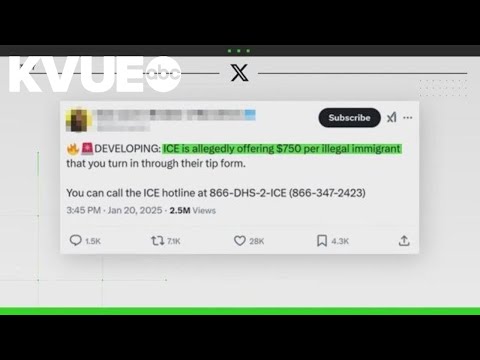 No, ICE is not offering $750 for reporting undocumented people | VERIFY