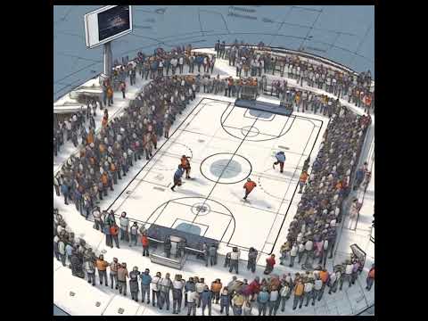 &quot;Next-Gen Ice Hockey Arena Stuns Fans: Miniature Blueprint Reveals the Future of the Rink! ❄️🏟️&quot;