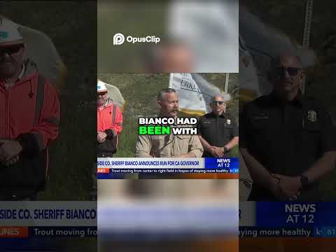 Riverside County Sheriff Chad Bianco enters the 2026 California governor’s race