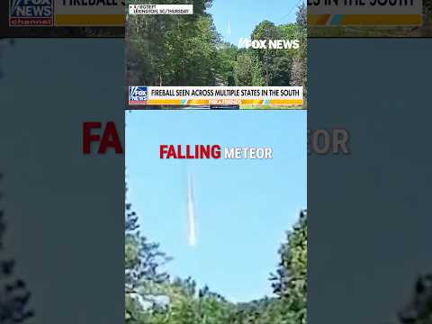 Stunning footage shows meteor fireball streaking across southern U.S. skies #foxnews #news #shorts