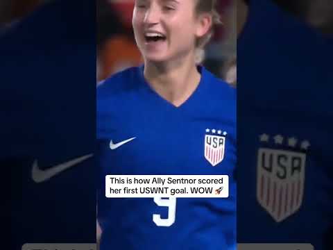 This is how Ally Sentnor scored her first USWNT goal. WOW 🚀