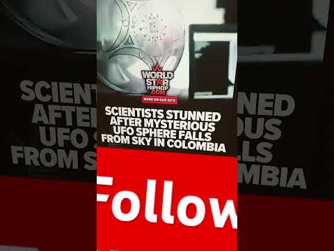 scientists stunned after mysterious UFO Sphere Falls From Sky in Colombia😱#science #scientist