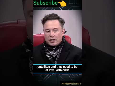 Elon musk Explain, Why Starlink Satellites are in Low Orbit 💫