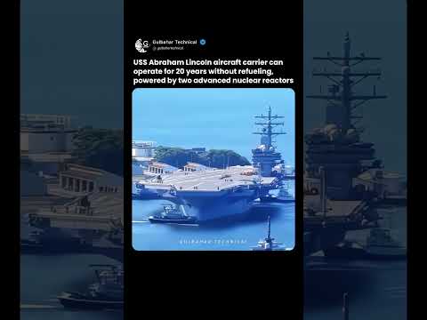 USS Abraham Lincoln – The Warship That Runs for 20 Years Without Refueling! 🤯🔥