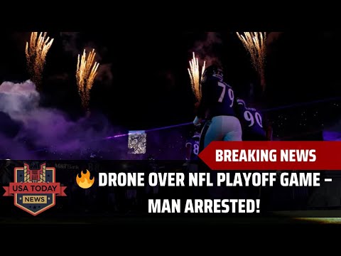 Maryland Man Faces Federal Charges for Flying Drone Over NFL Playoff Game! । USA TODAY NEWS
