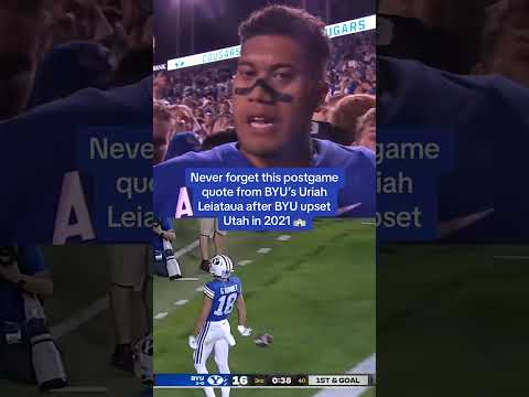BYU football celebrates big wins differently 🙏 ⛪️ #shorts