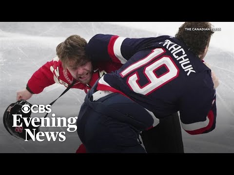 Fans boo U.S. national anthem at U.S.-Canada hockey game