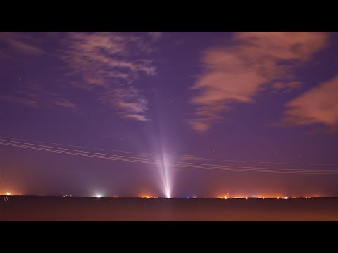 SpaceX Launch Lights Up Night Sky