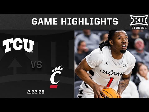TCU vs. Cincinnati Game Highlights | 2024-25 Big 12 Men&#039;s Basketball
