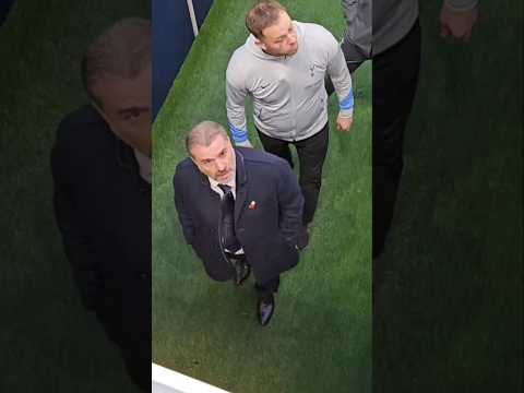 ANGRY ANGE POSTECOGLOU STOPS TO STARE AT FAN: Spurs Boss After the Game: Tottenham 1-2 Ipswich Town