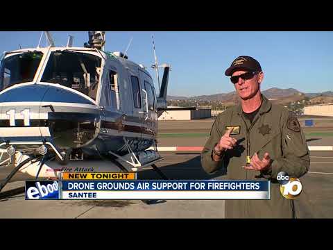 Drone grounds air support for firefighters