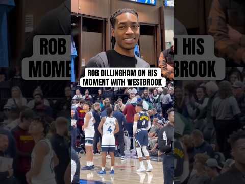 Rob Dillingham says it&#039;s crazy that Russ knows who he is 🙌 (via SneakerReporter/X)