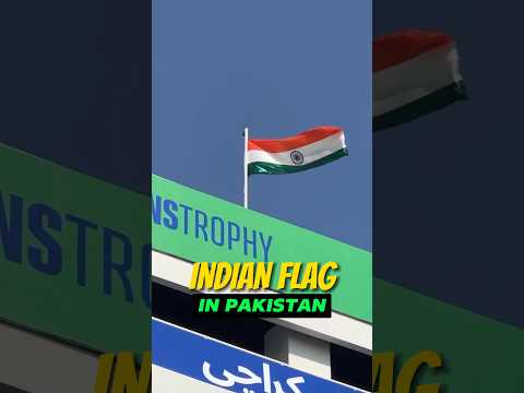 Indian Flag is Flying At Karachi Pakistan During Champions Trophy 2025 #shorts