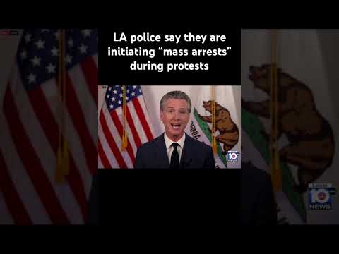 LA police say they are initiating “mass arrests” during protests #losangeles