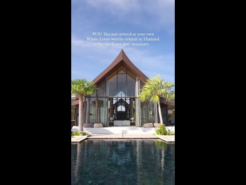 If White Lotus Season 3 has you dreaming of Thailand, this luxury villa is the real-life version. 🌴