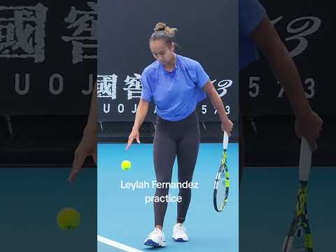 Leylah Fernandez practice #leylahfernandez