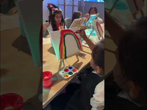Let your kids inner artist free! 🎨✨ #kidspainting #artstudio #paintingclass #painting #kidsart #nj