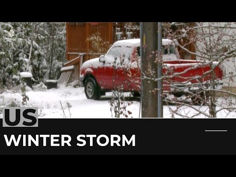 North America storm: Travel disrupted as arctic blast descends