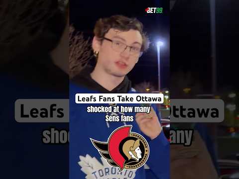 Ottawa fans aren&#039;t big fans of the blue and white, or Benoit. #leafs #Toronto #sens ​⁠@BET99ONT
