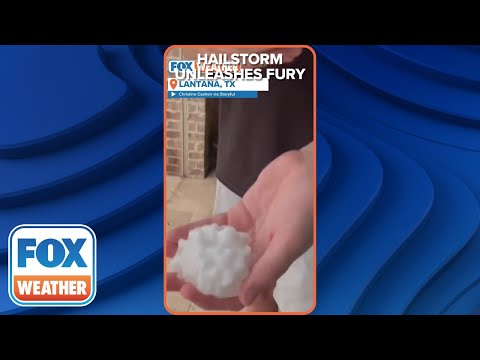 Hailstorm Unleashes Fury On Texas Suburb As Massive Hailstones Pelt Swimming Pool