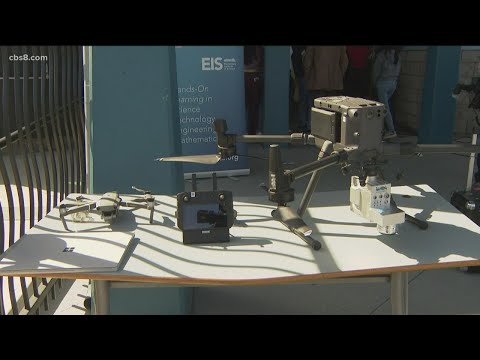 Teen girls learn to fly drones equipped with LiDAR technology