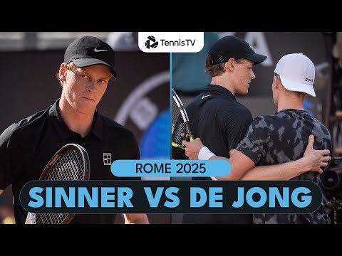 Jannik Sinner vs Jesper De Jong Highlights | Rome 2025
