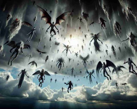 Shocking Arrival: Monsters Descend from the Skies Shocking Arrival: Monsters Descend from the Skies