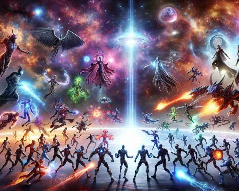 Epic Showdown: Aliens Collide with Avengers in a Galactic Battle Epic Showdown: Aliens Collide with Avengers in a Galactic Battle