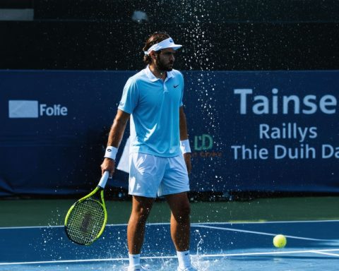 Raindrops and Rallies: Drama Unfolds at the Dubai Tennis Clash Raindrops and Rallies: Drama Unfolds at the Dubai Tennis Clash