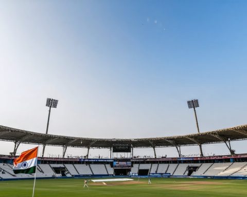 Drama Unfolds as India’s Flag Finally Flies in Karachi’s National Stadium Drama Unfolds as India’s Flag Finally Flies in Karachi’s National Stadium