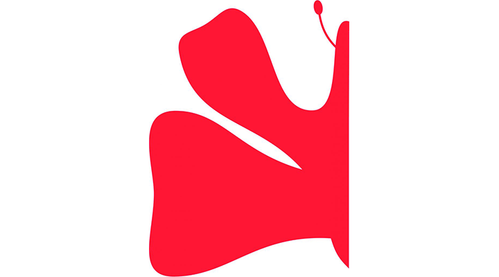 SOS Aktuellts logo, en röd fjäril.